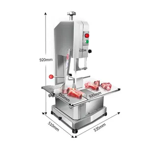 Table commerciale électrique poisson porc vache boeuf viande congelée Steak os bande scie Cutter découpeuse