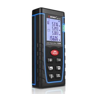 เครื่องวัดระยะเลเซอร์ SNDWAY T100 ระยะ 100 ม. 328 ฟุต พร้อมระดับน้ำฟองอากาศ เครื่องมือวัดระยะทางสำหรับงานก่อสร้าง - Product Image 3