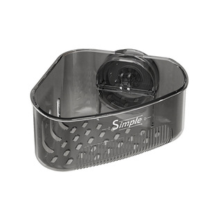 Simple Sink Suction Cup Drain <b>Basket</b> Corner <b>Storage</b> Rack Oval <b>Wall</b> Mounted Hanging Kitchen Draining Rack - Product Image 1