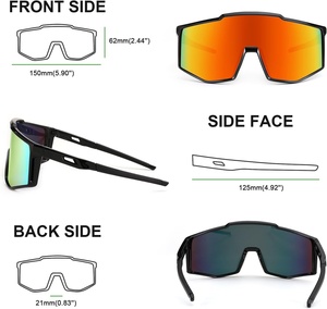 Lunettes de soleil polarisées pour hommes, personnalisables avec logo, en TR90, pour la conduite, le cyclisme en extérieur, protection UV 400, anti-rayures, vente en gros - Product Image 3