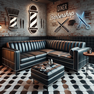 Conjunto de Sillas y Sofás Modernos de Madera para Sala de Espera, Barbería, Salón, Centro Comercial, Hotel, Supermercado, Gimnasio y Exteriores - Muebles Comerciales de Lujo - Product Image 3