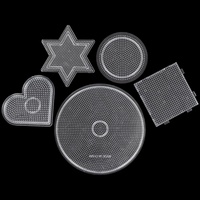 Vente en gros de tapis de base transparents emboîtables de 2,6 mm pour perles Perler, perles à fusionner DIY, modèles de puzzle et artisanat de perles