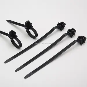 Universal Car Wire Tie Straps Nylon Push Mount Clips Cable Tie Self-locking Plastic Tie Wrap Fasteners