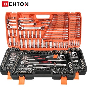 Juego de Llaves de Trinquete Chton de 151 Piezas, Métricas, Grado Industrial, Caja de Herramientas para Reparación Automotriz, Acero al Cromo Vanadio - Product Image 1