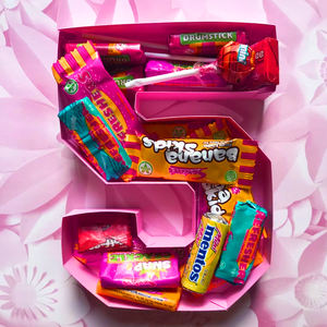 Números rellenables Caja vacía hueca Artesanía de papel Regalos para niños Caja de embalaje de chocolate y dulces - Product Image 1