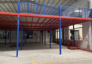 Dual-Use 5-Layer Multi-Level Stainless Steel Mezzanine Rack Powder Coated Surface for Indoor Warehouse Storage Corrosion - Product Image 3