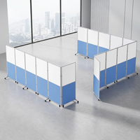 Cloison de bureau mobile, séparateur de bureau pliable, cloison coulissante mobile pour le travail au bureau, poste de travail, mobilier de bureau