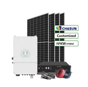 chasun 5KW电池单相MPPT整套离网太阳能系统