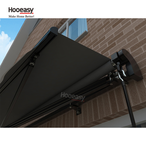 Hooeasy Outdoor Aluminum Manual Adjustable Folding Arm Retractable <strong>Awning</strong> Roof Canvas <strong>Wall</strong> <strong>Mounted</strong> <strong>Awnings</strong> Canopies - Product Image 3