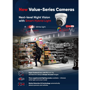 Caméra réseau tourelle fixe <span class=keywords><strong>Hikvision</strong></span> originale DS-2CD2387G3-LIS2UY/SL 2,8 mm avec audio bidirectionnel, 8 MP, lumière hybride intelligente et ColorVu - Product Image 6