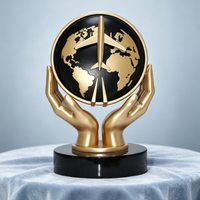 Trophée en résine au design créatif et personnalisable, avec texture de haute qualité, pouvant être gravé et adapté comme objet commémoratif de l'aviation