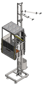 Proveedores de polipastos de construcción Plataformas de transporte y polipasto de material Modelo Ph5 H5 para paneles de yeso - Product Image 2