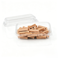 Emballages personnalisés, sûrs, jetables, recyclables, boîtes en plastique PET transparentes pour biscuits, gâteaux, pain, salades, noix, emballages alimentaires avec couvercles