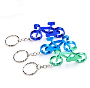 Abridor de Botellas de Aleación de Aluminio con Forma de Bicicleta, Diseño Novedoso y Popular, con Llavero - Product Image 1