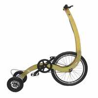 Vélo debout à trois roues de 20 pouces, conçu de manière unique, demi-vélo créatif de fitness, vélo freestyle