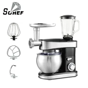 3 in 1 multi function bowl 6 speed kitshen food cake mea stand mixer bread mixer machine