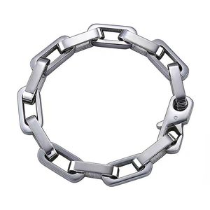 Pulsera de Moda con Diseño de Planta, Unisex, <span class=keywords><strong>Cadena</strong></span> Gruesa, Simple, Versátil, Estilo Hip-Hop, Acero Inoxidable, Regalo - Product Image 5