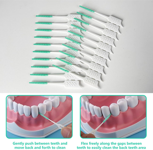 Stuzzicadenti dentali in plastica di alta qualità con Silicone delicato per adulti che indossano bretelle in gomma spazzole interdentali - Product Image 2