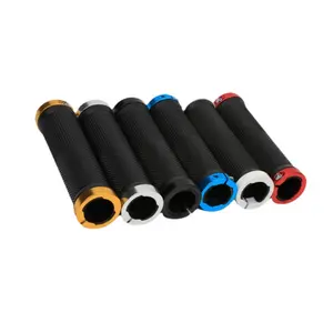 High quality bicycle spare parts, aluminum alloy double lock handle set, bicycle riding equipment black handle grip