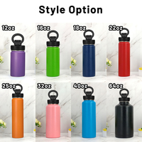 Bouteille d'eau isotherme en acier inoxydable avec support magnétique pour téléphone portable et trépied intégré