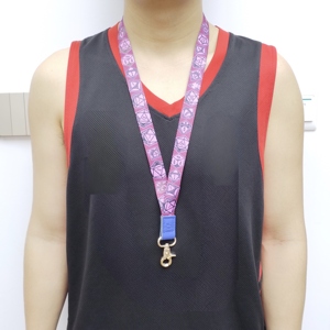 Giá rẻ thêu có thể điều chỉnh chiều dài ID chủ thẻ Polyester dây với Retractable Reel - Product Image 2