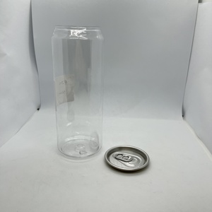 علبة مشروبات غازية بلاستيكية سعة 16 أونصة مع غطاء / علب بلاستيكية سعة 500 مل للقهوة / علب مشروبات بلاستيكية بشعار مخصص - Product Image 4