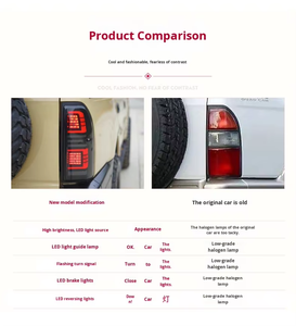 Feux arrière LED fumés noirs pour Toyota LC90 LC95 Prado 96-02, sans modification, ensemble de 2 pièces - Product Image 6