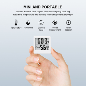 Thermomètre hygromètre numérique LCD mini portable ABS OEM IP56 Utilisation intérieure et extérieure <span class=keywords><strong>Mesure</strong></span> de la température domestique - Product Image 3
