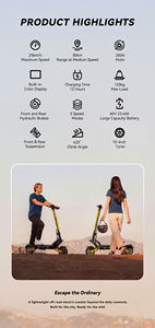 Scooter Eléctrico Plegable OOTD SR3 60V 80KM, Largo Alcance, Disponible en Almacenes de EU, US y UK - Product Image 3
