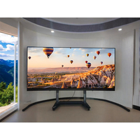 Pantalla LED 3D de ahorro de energía Máquina interactiva todo en uno para conferencias remotas con pantalla dividida