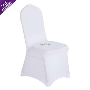 Funda Elástica Blanca para Silla de Spandex, Económica, para Hotel, Banquete, Boda, Venta al por Mayor - Product Image 1