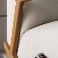Fauteuil de bureau exécutif en teck doré, ergonomique et moderne, avec finition polie à la main, pour salon et chambre, respectueux de l'environnement