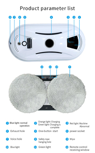 Professional Electric Window Cleaning <strong>Robot</strong> Indoor/Outdoor <strong>Use</strong> Low Noise Consumption Brushless Motor Intelligent Navigation - Product Image 3