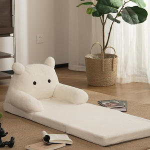 โซฟาเด็กพับได้ รูปหมีเท็ดดี้ ขนเชอร์ปา พร้อมเบาะโฟมพับได้สามตอน สำหรับเด็กหญิงและเด็กชาย อายุ 1 2 3 ปีขึ้นไป - Product Image 5