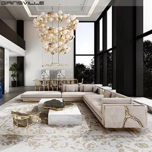 Juego de Sofás Seccionales de Lujo de Alta Calidad, Estilo Italiano, Muebles para Sala de Estar - Product Image 1