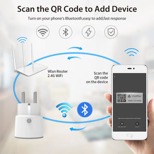 MT-WR07WM Matter FR Mini <b>Smart</b> <b>Plug</b> Tuya Matter Over WiFi FR Powering Metering <b>Plug</b> Support Apple Home No Need Hub - Product Image 3