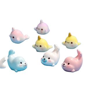 Động vật biển thu nhỏ búp bê vi cảnh quan Bể cá trang trí cây cảnh phim hoạt hình con dấu Kỳ Lân - Product Image 2