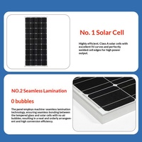 Panneau solaire monocristallin en silicium 5W-750W, module photovoltaïque, panneau de charge domestique, CE, personnalisable