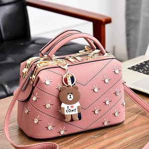 Sac à main porté épaule pour femme, trois fermetures éclair, sac seau, nouvelle arrivée 2025, PU, bandoulière amovible, portable, tendance - Product Image 6