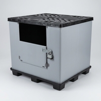 Caisse palette en plastique robuste grande capacité pour solutions de stockage industriel et d'entreposage