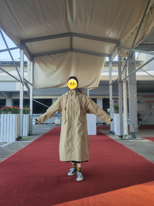 Femmes respirant long imperméable personnalisé imperméable mode kaki vent manteau disjoncteur Trench <span class=keywords><strong>corée</strong></span> <span class=keywords><strong>du</strong></span> <span class=keywords><strong>sud</strong></span> <span class=keywords><strong>japon</strong></span> Style coupe-vent - Product Image 3