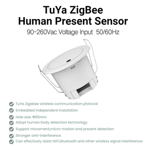 Détecteur de Présence Humaine Tuya 24GHz à Radar à Ondes Millimétriques, Détection de Mouvement et de Micro-mouvements Statiques, Prise en Charge du Protocole de Partage - Product Image 3