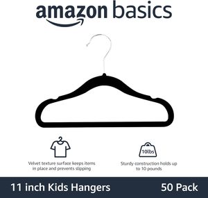 Premium Slim Wrinkle-free Velvet <b>Hangers</b> with Non-Slip 360 Rotatable Hook Flexible Design Single Tier Wardrobe Clothing Storage - Product Image 2