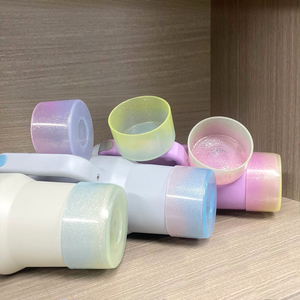 Nuovo 7.5cm Anti-scivolo graduale colorato Glitter Glitter trasparente stivali in Silicone per Tumbler 20oz 30oz 40oz Stanl coppe manica - Product Image 1