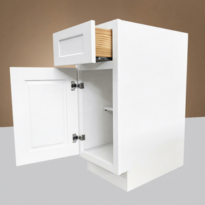 Gabinetes de cocina locales de EE. UU. Listo para ensamblar 15 "W X 34,5" H X 24 "D Gabinete base de cocina con agitador de diseño moderno Gabinetes RTA en stock - Product Image 1