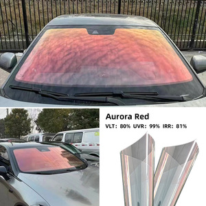 Hoàng Hôn Màu Đỏ Tắc Kè Hoa Tint Pet cửa sổ phim với 80% vlt năng lượng mặt trời màu xe kính chắn gió Tint - Product Image 2