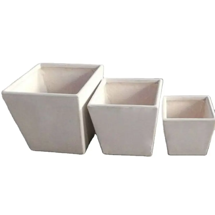 High quality outdoor set combination of fiber clay flower POTS outdoor square magnesite cement flower box