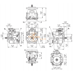 Fabricante de Bombas de Pistones Axiales de Desplazamiento Variable Hidráulicas PWG W0 14 18 - Product Image 2