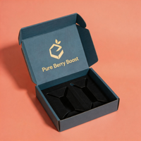 Boîtes d'expédition en carton ondulé kraft avec inserts, personnalisables avec logo, pour emballage de compléments nutritionnels et de bouteilles