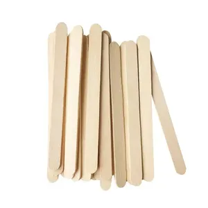 Wooden Wax Spatulas Kit For Face And Small Hair Removal Sticks Popsicle Magnum Birch Wooden Ice Cream Stick